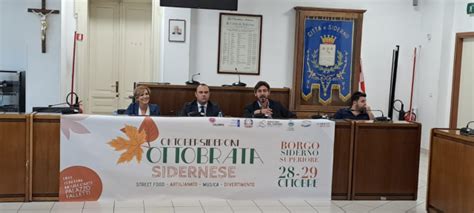 Ieri Conferenza Stampa Di Presentazione Dell Ottobrata Sidernese