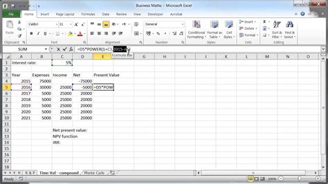 Time Value Of Money Excel Template