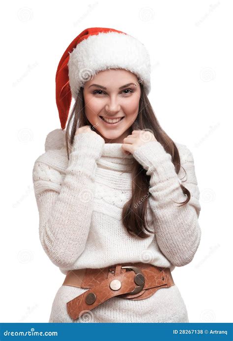 The Girl is Smiling in the Hat Stock Photo - Image of cheerful, human: 28267138