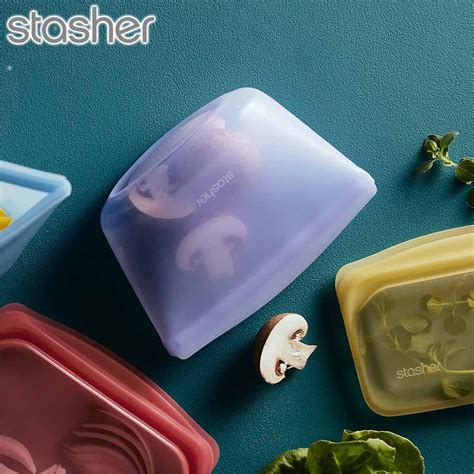 Stasher 碗形矽膠密封袋 S 粉紫 Pchome 24h購物