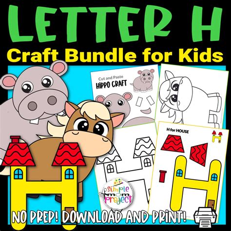 Fun Letter H Craft Bundle Simple Mom Project Store