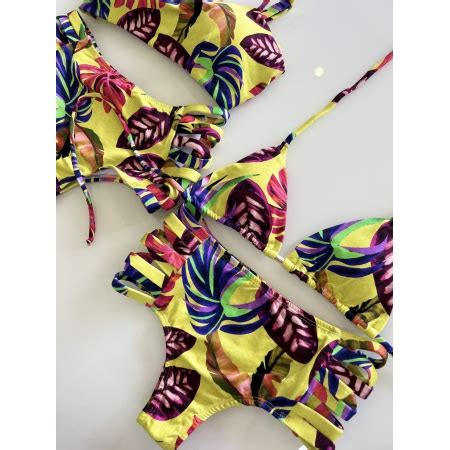 Biquíni Curtininha Hot Pants Viveiro Chlorella Praia Biquínis Fitness Compre Online