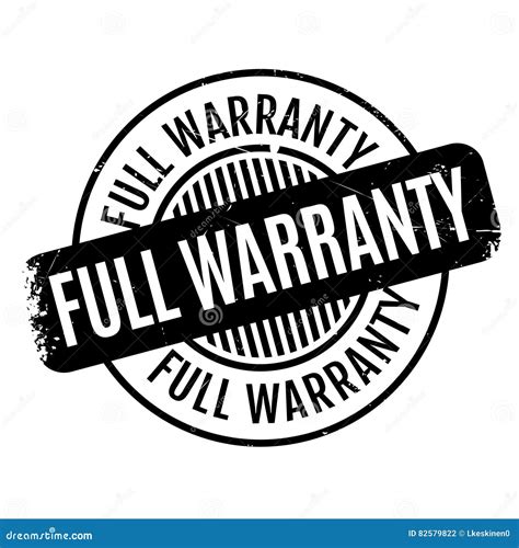 Full Warranty Rubber Stamp Stock Vector Illustration Of Stamp 82579822