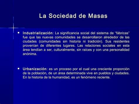 Sociedad De Masas Unidad Ppt