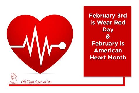 American Heart Month & National Wear Red Day! - OBGYN Specialists, LLP