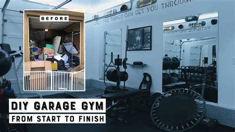 Transforming Our Garage Into A Garage Gym Youtube