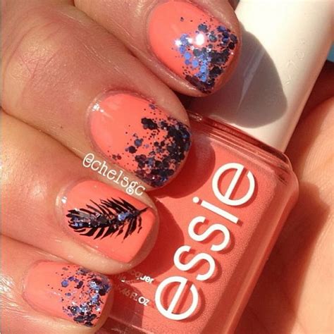 40+ Pretty Feather Nail Art Designs And Tutorials 2022