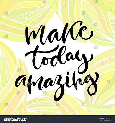 Vector Inspirational Calligraphy Make Today Royalty Free Stock