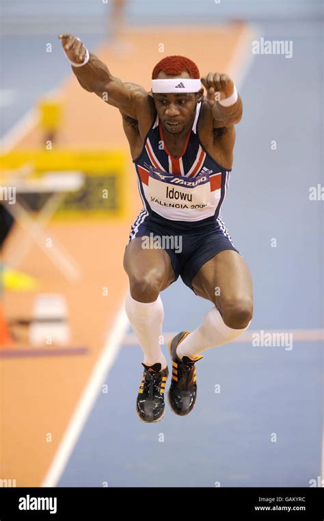 Great Britains Phillips Idowu In The Finals Of The Mens Triple Jump