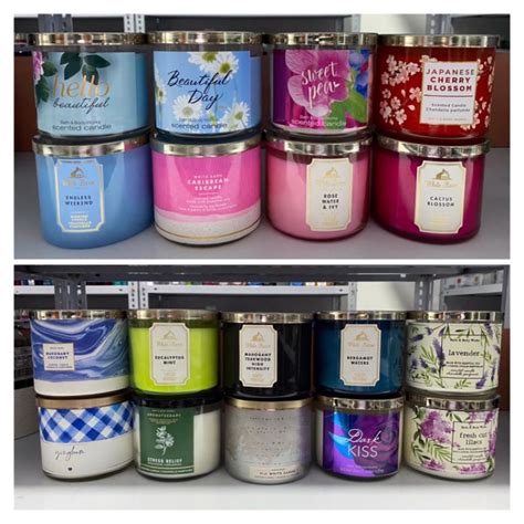 Jual Bbw Bath Body Works Wick Candle Mahogany Teakwood Rose Water