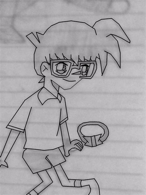 Conan Edogawa Drawing Using Pencil Highlighted Detective Conan Fan