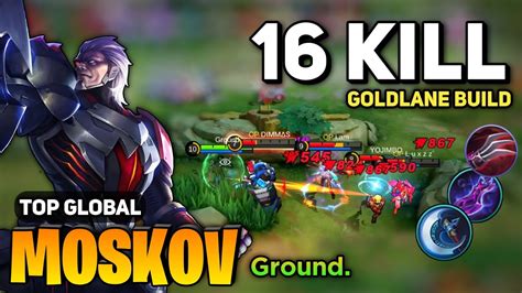 16 INSANE KILL Moskov Goldlane Build Moskov Best Build Top Global