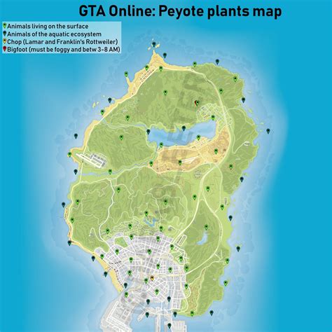 Here Is The Map Guide For Peyote Plants R Gtaonline