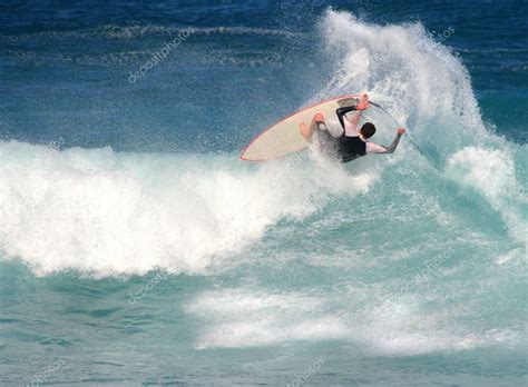 Surfer Is Horizontal In Waves Stock Photo By Mauijon 10739148