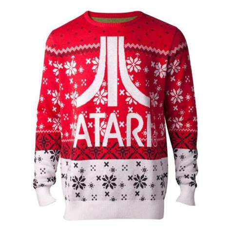 Atari Logo Weihnachten Gestrickt Pullover Xl Bunt Kw Ata Xl