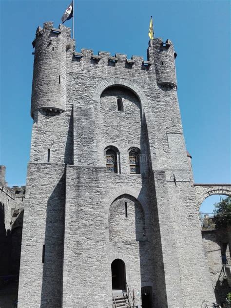 Gent Castle, Flanders, Belgium Stock Image - Image of fladers ...