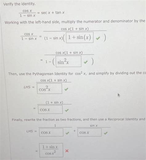 Solved Verify The Identity Cos X Tan X 4 COS X Tan X 4 Chegg