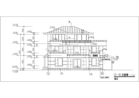 某小区别墅样板房建筑设计施工cad图住宅小区土木在线