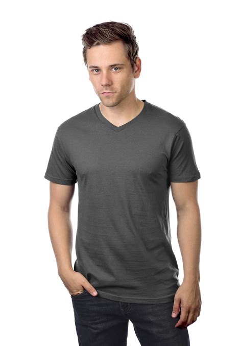 Mens V Neck T Shirt Cotton Heritage