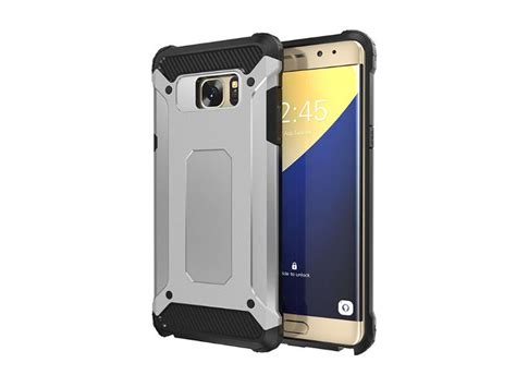 Etui Pancerne Samsung Galaxy S Edge Hard Armor Srebrne Kom Pl