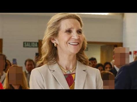 La Infanta Elena Muy Sonriente Sorprende Con Un Rejuvenecedor Y