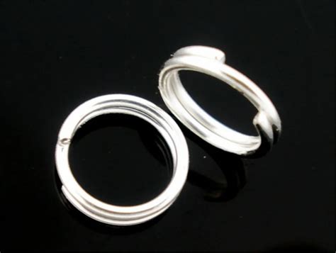 Doreenbeads Pcs Silver Color Double Loops Open Jump Rings Mm Dia