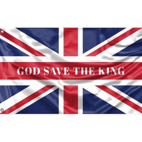 God Save The King Flag Unique Design X Ft X Cm Made In Eu