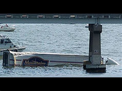 Tractor Trailer Drives Off Side Of Chesapeake Bay Bridge Youtube