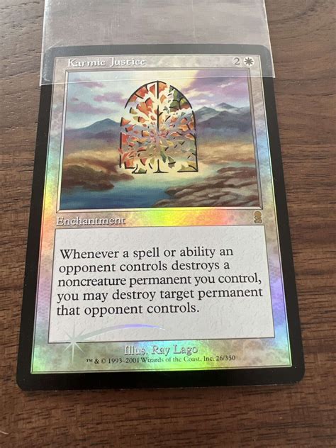 FOIL Karmic Justice MTG Odyssey NM EBay