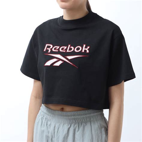 ロゴ クロップT CL AE BIG LOGO CROP TEEブラック Reebok 公式オンラインショップ