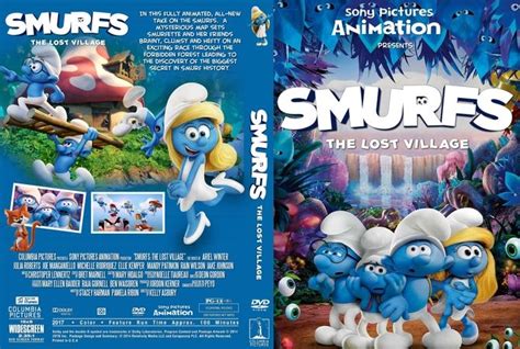 Smurfs The Lost Village 2017 Dvd Custom Cover Smurfs Dvd Cover