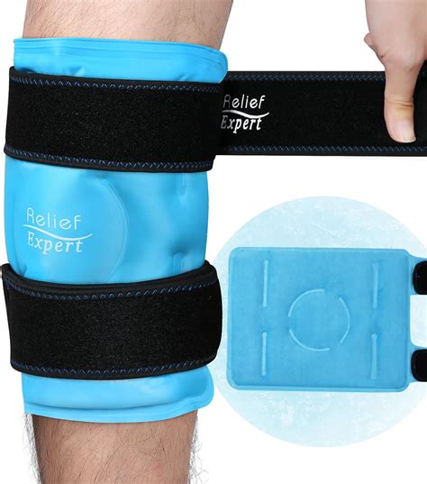 Relief Expert Knee Ice Pack For Injuries Reusable Gel Cold Pack Knee Wrap Around Knee With Cold