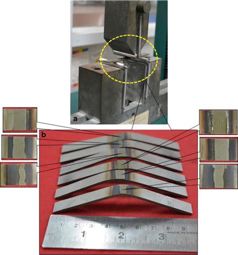 Samples For Bend Test A During Three Point Bend Test And B After Test