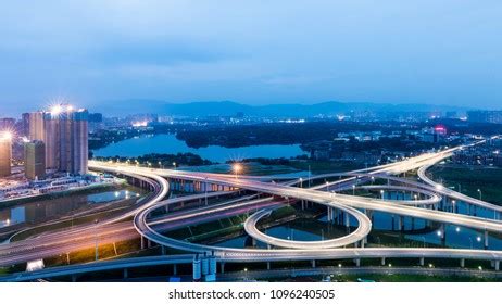 City Overpass Night View Stock Photo 1096240505 | Shutterstock