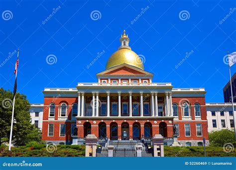 Boston Massachusetts State House Golden Dome Stock Photo - Image: 52260469