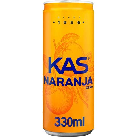 Comprar Refresco De Naranja Con Gas Lata Cl Kas Zero