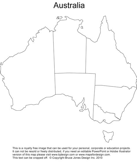 Australia Printable Blank Maps Outline Maps • Royalty Free