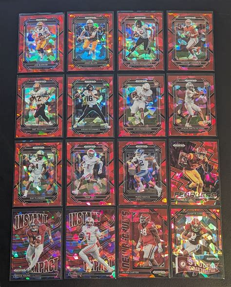 2023 Panini Prizm Draft CRACKED RED ICE W RC Rookies YOU PICK