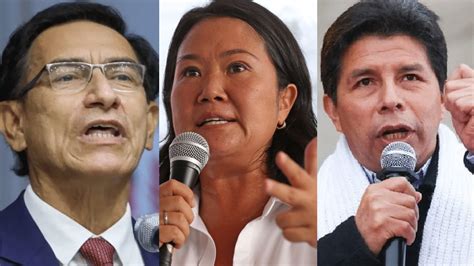 ¿candidatos A Presidente Keiko Fujimori Pedro Castillo Martín