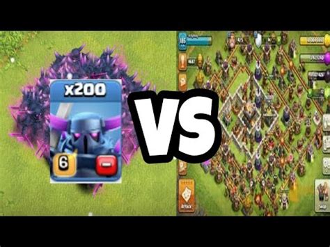 200 PEKKA VS 2X HOLY MAXED TH 11 BASE YouTube