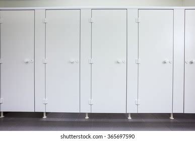 Public Building Womans Toilets Whit White Stock Photo