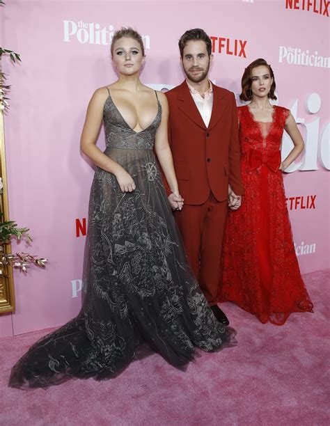 Julia Schlaepfer Ben Platt And Zoey Deutch At The Politician Premiere