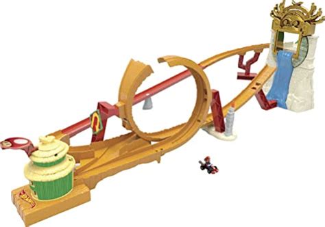 Hot Wheels The Super Mario Bros Ensemble De Piste De Film Jungle Kingdom Avec Voiture Mario