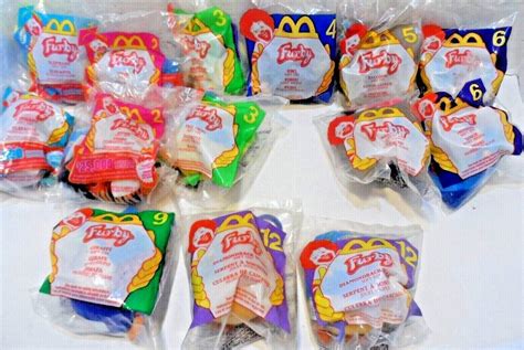 Vintage 90s McDonald's Happy Meal Toys Furby Lot of 14 Keychains Sealed ...