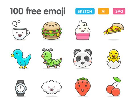 100 More Cute Emoji By Vincent Le Moign EpicPxls