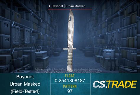 Bayonet Urban Masked CS GO CS2 Skin CS TRADE Wiki