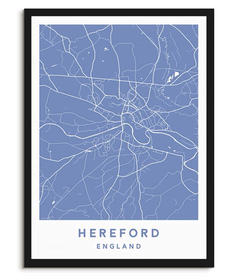 Hereford, England – Map – Plume