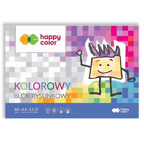 Rysunkowy Kolorowy Happy Color