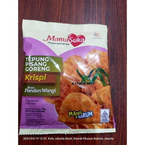 Jual Mamasuka Tepung Pisang Goreng Rasa Pandan Wangi Gr Shopee