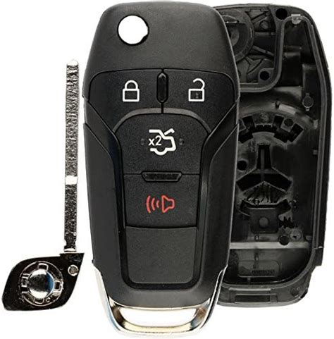 Keylessoption Keyless Entry Remote Flip Key Fob Shell Case Button Pad